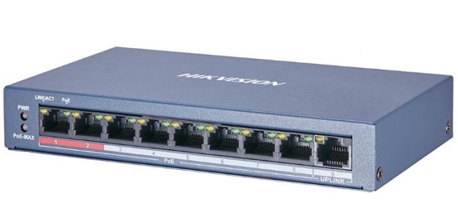 8-port 10/100Mbps PoE Switch HIKVISION DS-3E0109P-E(C)