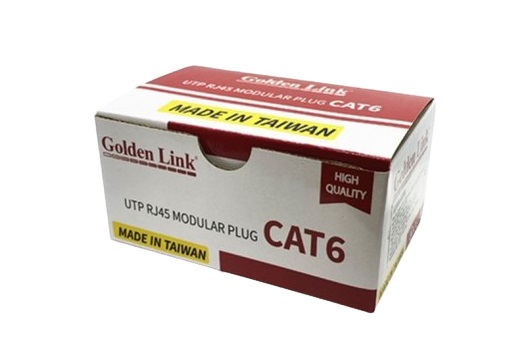 Đầu bấm mạng RJ45 CAT6 UTP-Modular Plug RJ45 Golden Link CAT6 UTP (GL02002)