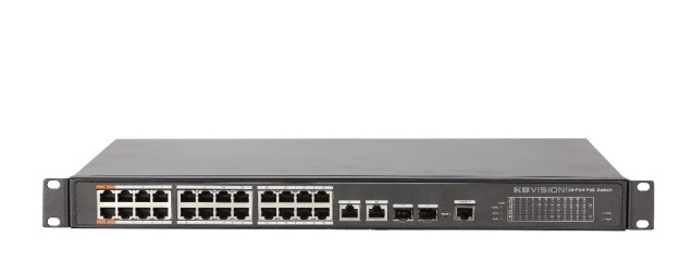 24-port 10/100Mbps+2-port SFP PoE Switch KBVISION KX-CSW24SFP2