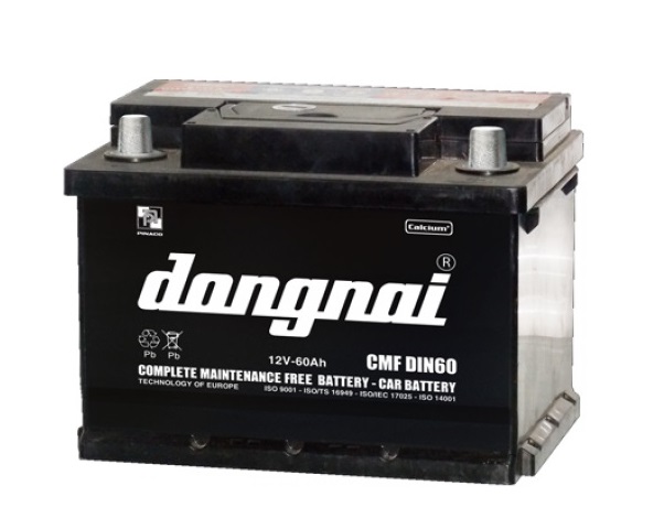 Ắc quy 12V-60Ah Đồng Nai Pinaco CMF DIN60