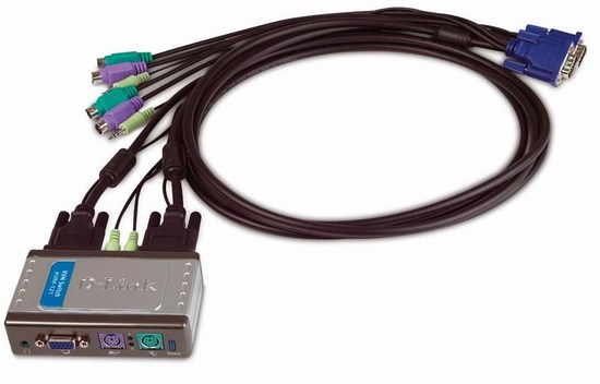 2 Port PS/2 KVM Switch D-Link KVM-121