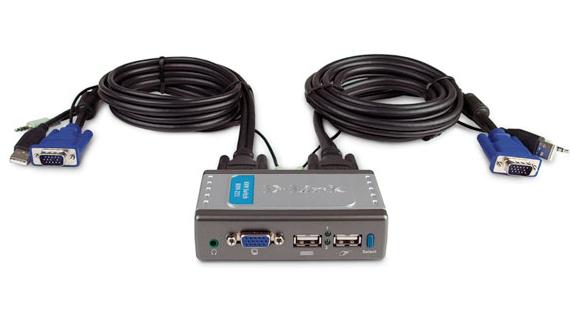 2 Port USB KVM Switch D-Link KVM-221