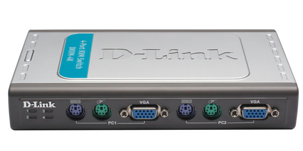 4 Port PS/2 KVM Switch D-Link DKVM-4K