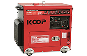 Máy phát điện KOOP | Máy phát điện chạy dầu Diesel 5.5kVA KOOP KDF7500Q