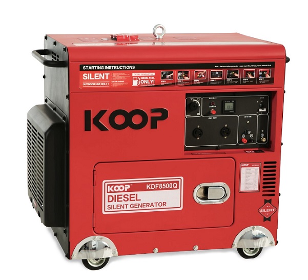 Máy phát điện chạy dầu Diesel 5.5kVA KOOP KDF7500Q