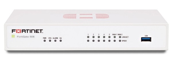 7 x GE RJ45 ports (Including 2 x WAN port, 5 x Switch ports) Firewall FORTINET FG-50E