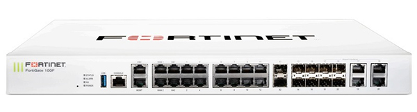 22 x GE RJ45 ports Firewall FORTINET FG-100F-BDL-950-12