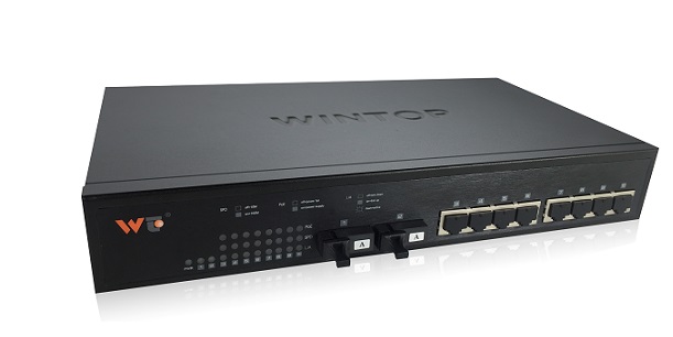 8-port 10/100Base-T(X)+2-port 1000Base-F(X) Switch WINTOP YT-DS1010-1GF8T