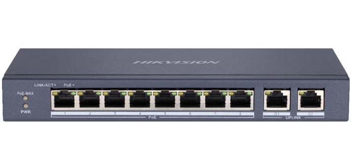 8-port 10/100Mbps Unmanaged PoE Switch HIKVISION DS-3E0310P-E/M