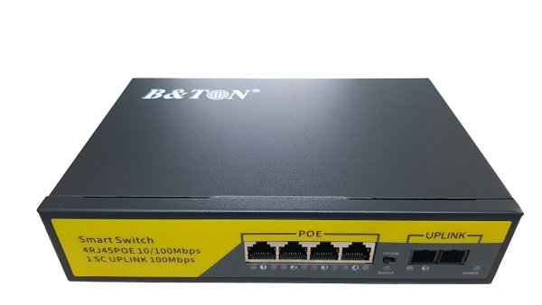 4-port 10/100Mbps PoE Switch BTON BT-D6104FE-20