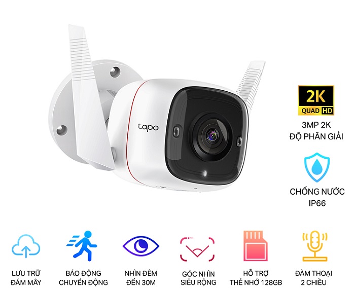 Camera IP Wifi 3.0 Megapixel TP-LINK Tapo C310