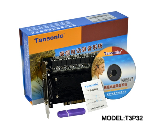 Máy ghi âm điện thoại 32 lines TANSONIC T3P32