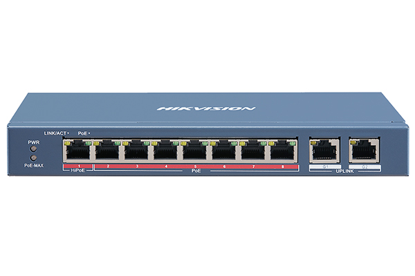 8-port 10/100Mbps Switch PoE + 2-port Uplink HIKVISION DS-3E0310HP-E