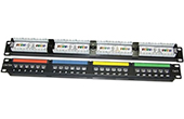 Cáp-phụ kiện Dintek | Patch panel 24 Port Dintek CAT.6A 19 inch (1406-00010)