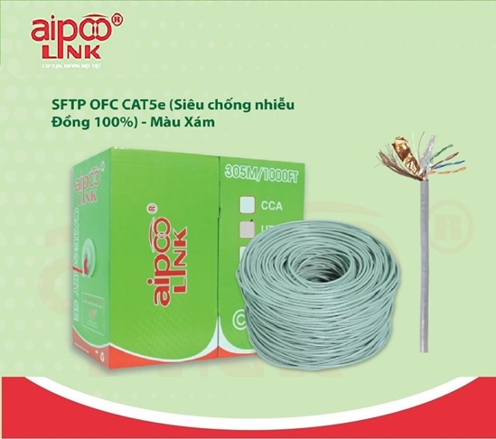 Cáp mạng Aipoo Link CAT5e SFTP OFC