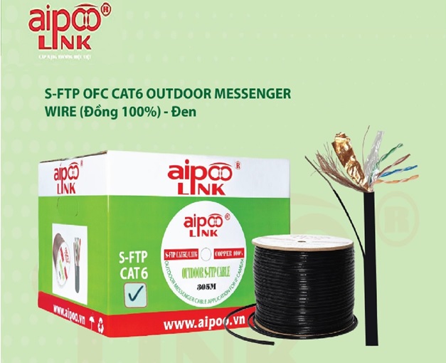 Cáp mạng Outdoor Aipoo Link CAT6 SFTP