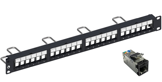 Patch panel 24 port COMMSCOPE CAT6A STP (760237046/ 2153449-2)