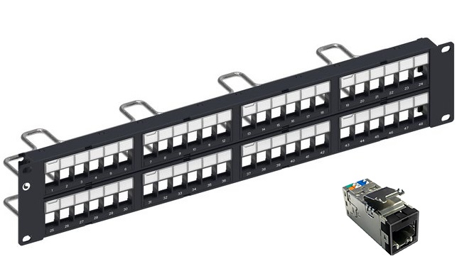 Patch panel 48 port COMMSCOPE CAT6A STP (760237047/ 2153449-2)