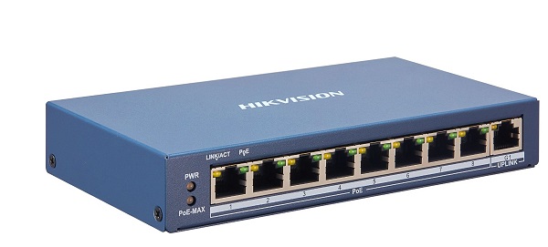 8-Port 100Mbps Fast Ethernet Smart PoE Switch HIKVISION DS-3E1309P-EI