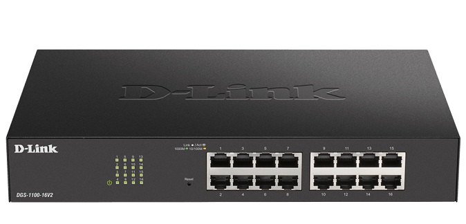 16-Port Gigabit Smart Managed Switch D-Link DGS-1100-16V2