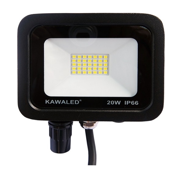 Đèn pha LED cảm ứng hồng ngoại 20W KAWALED FLH20W-FS23B