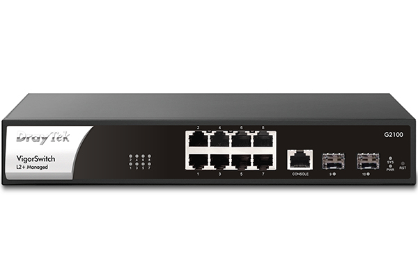 10-port Layer 2+ Gigabit Managed Switch Draytek VigorSwitch G2100