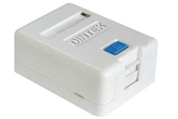 Hộp đế nổi cho mặt nạ 1,2 port, US type Dintek 