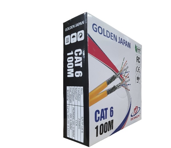 Cáp mạng GOLDEN JAPAN SFTP CAT.6 (100m/cuộn)