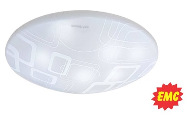 Bóng đèn ốp trần LED chụp hoa văn EMC 18W DUHAL KEFB818V