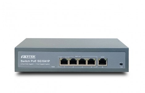 4-port Gigabit Switch PoE APTEK SG1041P