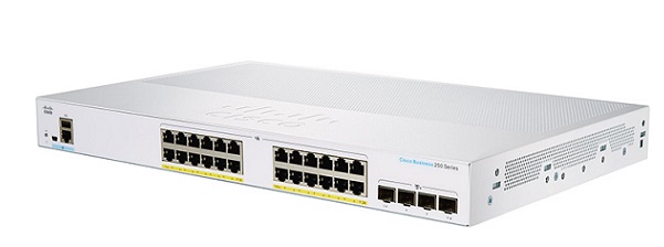 28-Port Gigabit Ethernet PoE Unmanaged Switch CISCO CBS250-24P-4G-EU