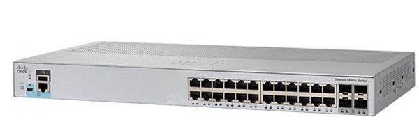 24-Port GE + 4 10Gigabit SFP+ Smart Managed Switch CISCO WS-C2960L-SM-24TQ