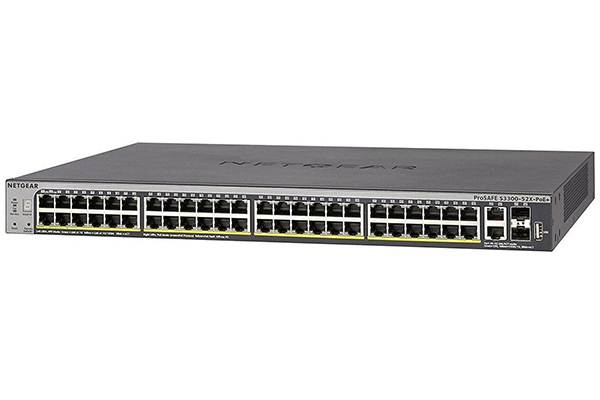 52-Port Gigabit Ethernet Stackable Smart Switch with 48 PoE+ Ports 2 SFP NETGEAR GS752TXP