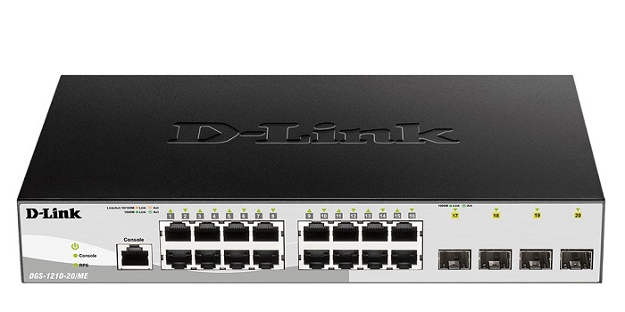 20-Port Gigabit Metro Ethernet Switch D-Link DGS-1210-20/ME