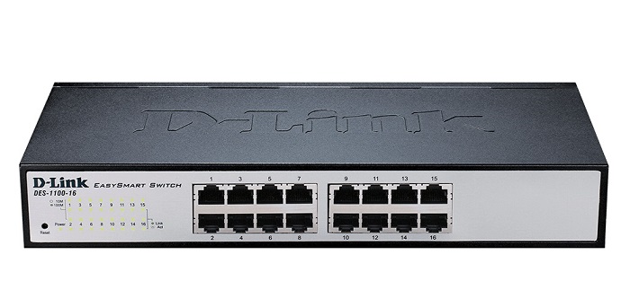 16-Port Fast Ethernet Smart Managed Switch D-Link DES-1100-16