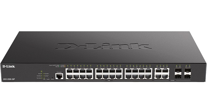 28-port Gigabit Layer 2 Managed PoE Switch D-Link DGS-2000-28P