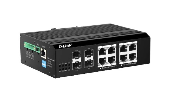 8-port Layer 2 Gigabit Industrial PoE Switch D-Link DIS-F2012PS-E