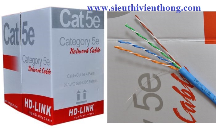 Cáp mạng HD-Link CAT5E UTP CCA