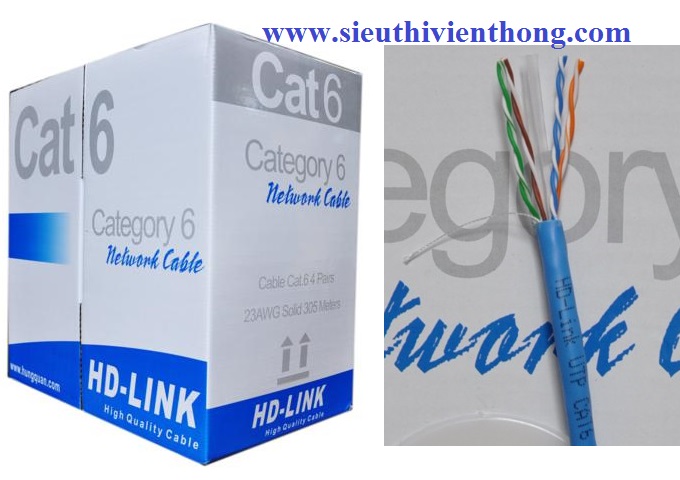 Cáp mạng HD-Link CAT6 UTP CCA