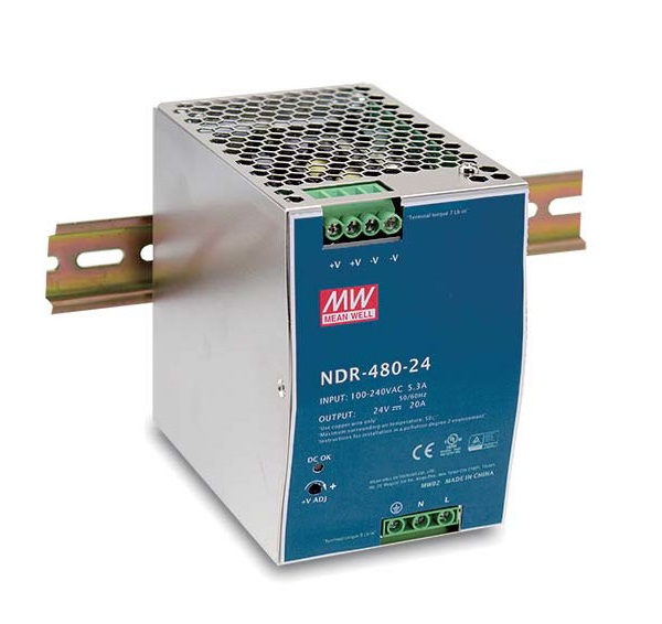 480W 24VDC DIN Rail Power Supply Unit D-Link DIS‑N480‑24