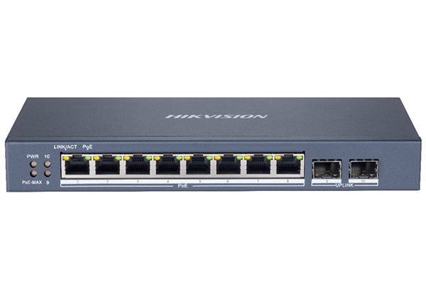 8-Port Gigabit Smart PoE Switch HIKVISION DS-3E1510P-SI