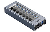 Bộ chia Hub ORICO | Bộ chia USB HUB 7 cổng ORICO AT2U3-7AB-GY