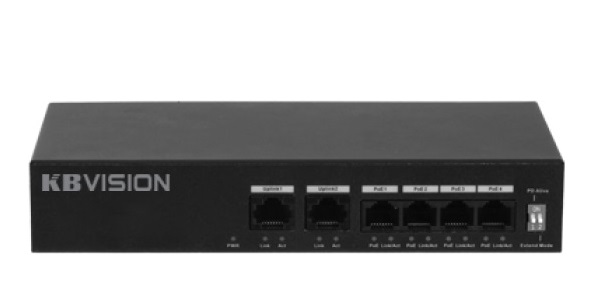 4-port 10/100Mbps PoE Switch KBVISION KX-ASW04-P2