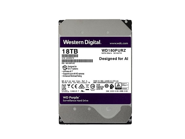 Ổ cứng chuyên dụng 18TB WESTERN PURPLE WD180PURZ