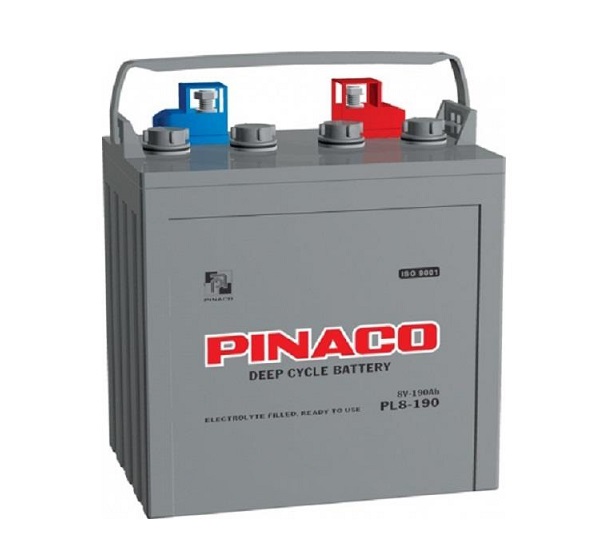 Ắc quy xe điện 8V-190Ah Pinaco PL8-190