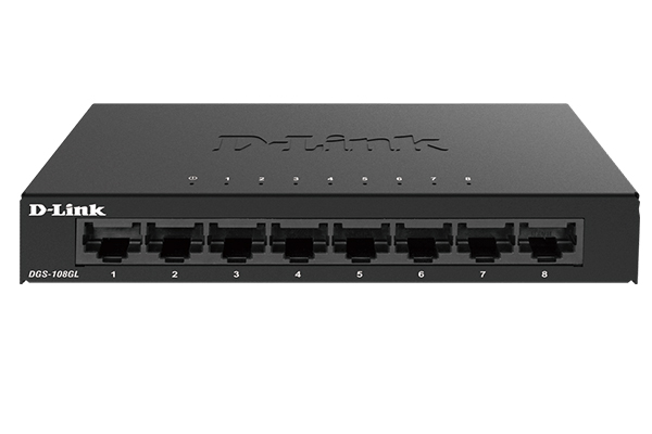 8-Port Gigabit Metal Unmanaged Desktop Switch D-LINK DGS-108GL