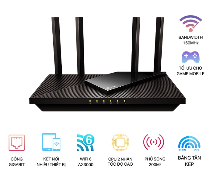 AX3000 Gigabit Wi-Fi 6 Router TP-LINK Archer AX55