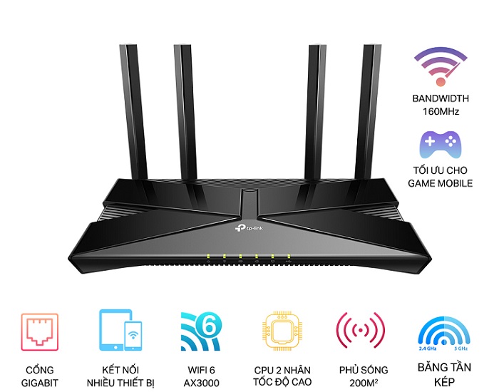 AX3000 Dual Band Gigabit Wi-Fi 6 Router TP-LINK Archer AX53