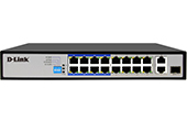 Thiết bị mạng D-Link | 16-Port 10/100 PoE Switch D-Link DES-F1018P-E