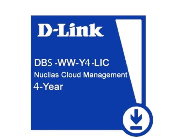 Nuclias 4-year license for Cloud Switch D-Link DBS-WW-Y4-LIC